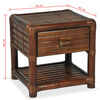 vidaXL Yöpöytä 45x45x40 cm bambu tummanruskea
