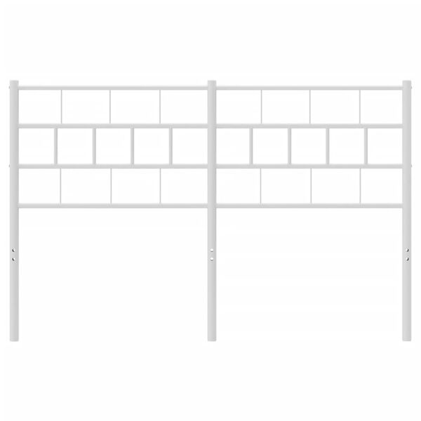 vidaXL Metallinen vaihtop&auml;&auml;ty valkoinen 120 cm