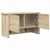 vidaXL Seinälle asennettava takkihylly Sonoma tammi 50 x 20 x 30 cm