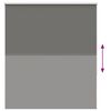 vidaXL Rullaverho Blackout harmaa 120x175 cm Kankaan leveys 116,6 cm