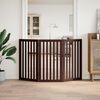 vidaXL Koiraportti kokoontaittuva 3 paneelia ruskea 150 cm poppelipuu
