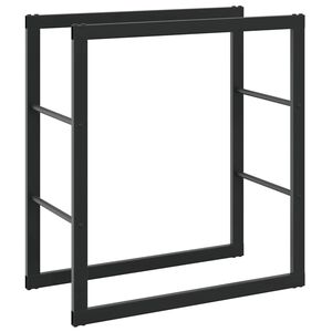 vidaXL Polttopuuteline musta 55x30x61 cm ter&auml;s