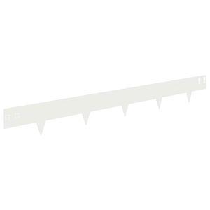 vidaXL Nurmireunus 30 kpl 100 x 12 cm Ter&auml;s valkoinen