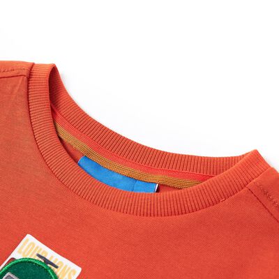 Lasten pitkähihainen T-paita oranssi 92