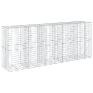 vidaXL Kivikori katolla 500x100x200 cm galvanoitu rauta
