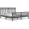 vidaXL S&auml;ngynrunko harmaa t&auml;ysi m&auml;nty 180x200 cm Super King