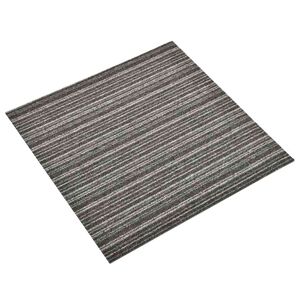 vidaXL Matto 20 kpl Raidallinen antrasiitti 50 x 50 cm