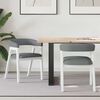 vidaXL Ruokatuolit 2 pcs Valkoinen 54 x 57 x 73 cm Tihe&auml; kumipuinen