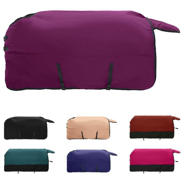 vidaXL Hevospeitto Tumma vihre&auml; ja musta 105 cm Polyesteri