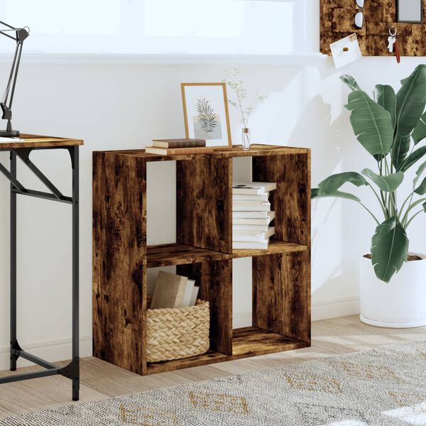 vidaXL Kirjahylly savutammi 68,5x32x68,5 cm tekninen puu