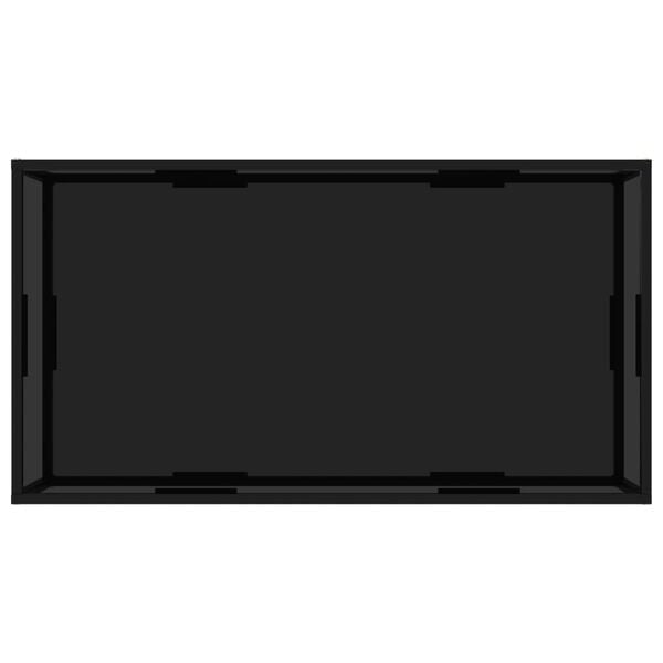 vidaXL Sohvap&ouml;yt&auml; musta 120x60x35 cm karkaistu lasi