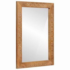 vidaXL sein&auml;peili Suorakaide 70 x 50 cm Tekninen puu ja lasi