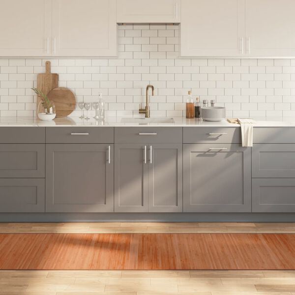 vidaXL Matto suorakaide ruskea 70x300 cm bambu