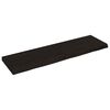 vidaXL Sein&auml;hylly tummanruskea 140x40x(2-6) cm k&auml;sitelty t&auml;ystammi