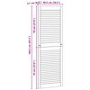 vidaXL Kaapin ovi ovella 4 pcs Luonnollinen 140,5 x 2 x 59,5 cm