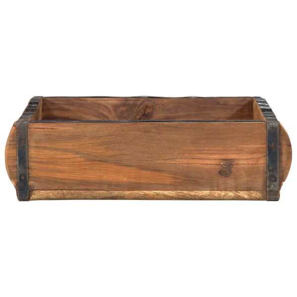 vidaXL Tarjotin s&auml;ilytystilassa 4 pcs Ruskea 29 x 31 x 10 cm