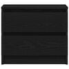 vidaXL Yöpöytäkaappi Musta tammi. 50 x 40 x 43,5 cm Tekninen puu