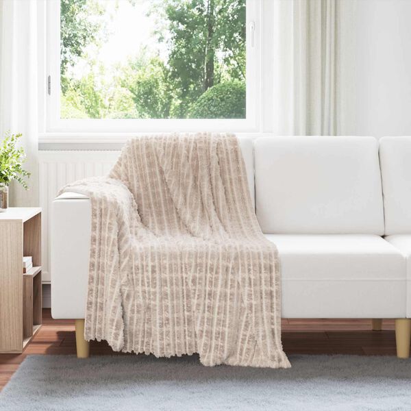 vidaXL Heittop&auml;&auml;llys 6 pcs Beige 150 x 130 cm Fleese