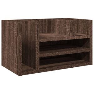 vidaXL P&ouml;yd&auml;n j&auml;rjest&auml;j&auml; ruskea tammi 44,5x24x25 cm tekninen puu
