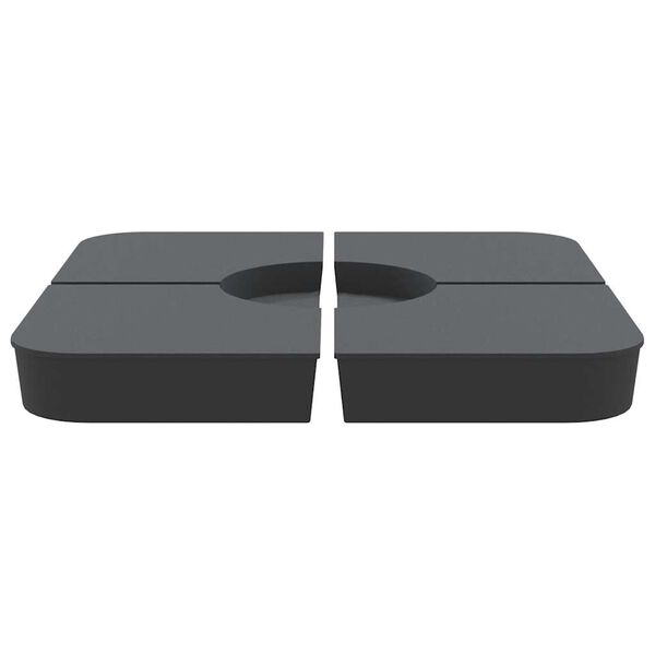 vidaXL 4-osainen päivänvarjoalustasarja ristijalusta varjolle 100kg PP