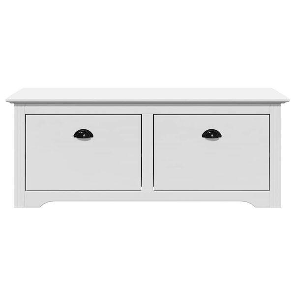 vidaXL Eteisen penkki BODO valkoinen 114x40x45 cm