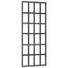 vidaXL Liukuovi ESG-lasi ja alumiini 76x205 cm musta