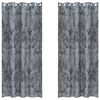 vidaXL Samettiverhot 2 kpl Harmaa hopea 225 x 140 cm Sametti