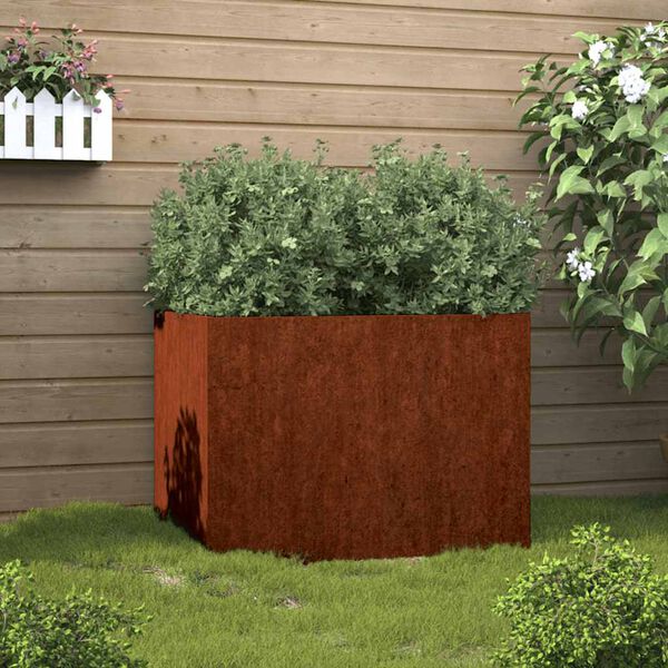 vidaXL Kukkalaatikko 62x47x46 cm Corten ter&auml;s