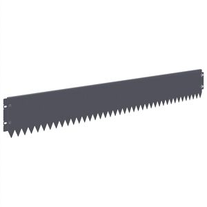 vidaXL Nurmireunus 10 kpl 103 x 15 cm Ter&auml;s Antrasiitti