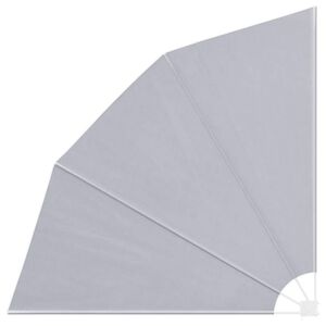 vidaXL Kokoontaittuva parvekkeen sivumarkiisi harmaa 210x210 cm