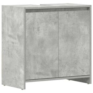 vidaXL Kylpyhuonekaappi betoninharmaa 60x33x60 cm tekninen puu