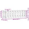 vidaXL Kukkalaatikko aitamuotoilu musta 100x30x30 cm täysi mänty