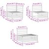 vidaXL Ulkosohvakokoelma 4 Kappale Luonnollinen Tihe&auml; akasiapuu
