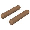 vidaXL Puutapit 2 kpl Ruskea &Oslash; 8 x 35 mm t&auml;ysi puu