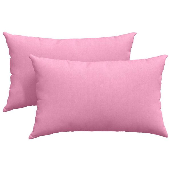 vidaXL Sohvatyynyt 2 pcs Pinkki 50 x 30 cm kangas