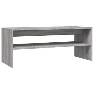 vidaXL Sohvap&ouml;yt&auml; harmaa Sonoma 100x40x40 cm tekninen puu