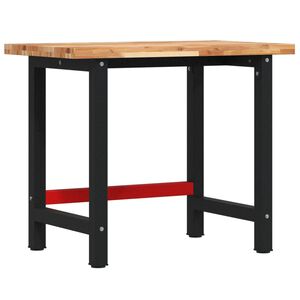 vidaXL Ty&ouml;penkki 100x60x83 cm t&auml;ysi akasiapuu suorakaide