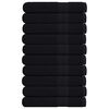 vidaXL Saunapyyhkeet FROGN 10 kpl musta 80x200 cm 360 gsm