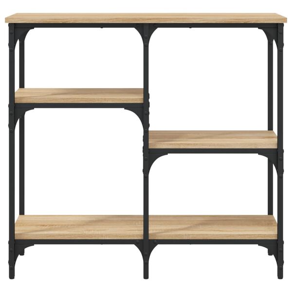 vidaXL Konsolipöytä Sonoma-tammi 80x29x75 cm keinopuu