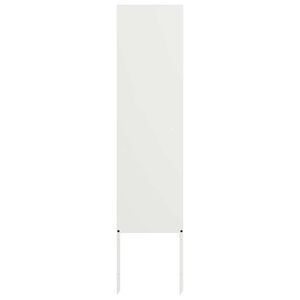 vidaXL Puutarhan yksityisyyden verho Viivakuvio Valkoinen 32 x 140 cm