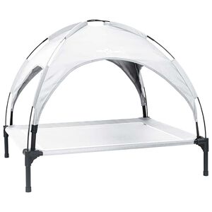 vidaXL Koiran Peti 104 x 86 x 84,5 cm Ter&auml;s Harmaa hopea