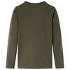 Lasten pitk&auml;hihainen T-paita khaki 104