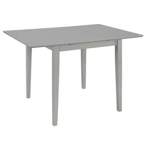 vidaXL Jatkettava ruokap&ouml;yt&auml; harmaa (80-120)x80x74 cm MDF