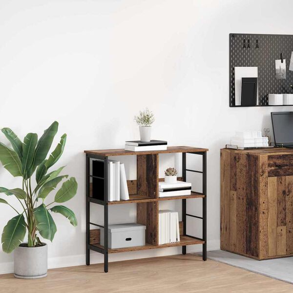 vidaXL Kirjahylly Vanha Puu 82 x 32 x 79 cm Tekninen puu