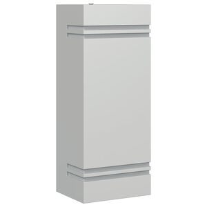 vidaXL Ulkoseinävalo hopea ruostumaton teräs