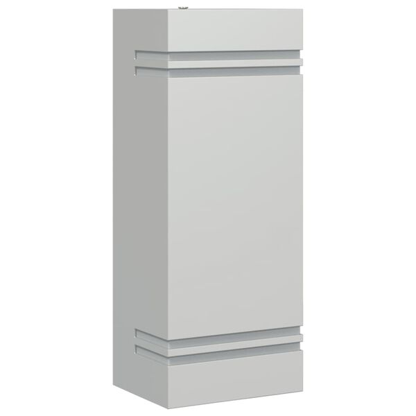 vidaXL Ulkoseinävalo hopea ruostumaton teräs