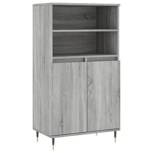 vidaXL Kaappi harmaa Sonoma 60x36x110 cm tekninen puu