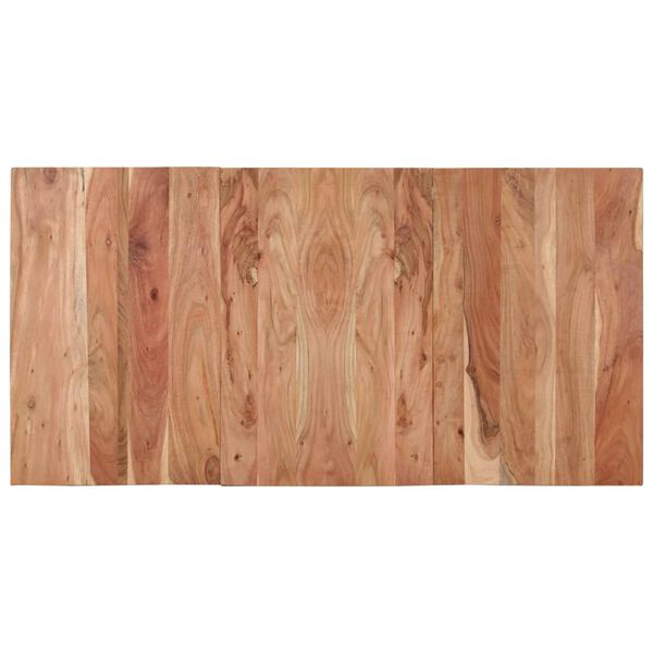 vidaXL Ruokap&ouml;yt&auml; musta 140x70x76 cm t&auml;ysi akasiapuu