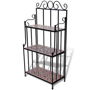 vidaXL Kasvihylly mosaiikkikuvio terrakotta