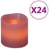 vidaXL LED-s&auml;hk&ouml;kynttil&auml;t 24 kpl l&auml;mmin valkoinen